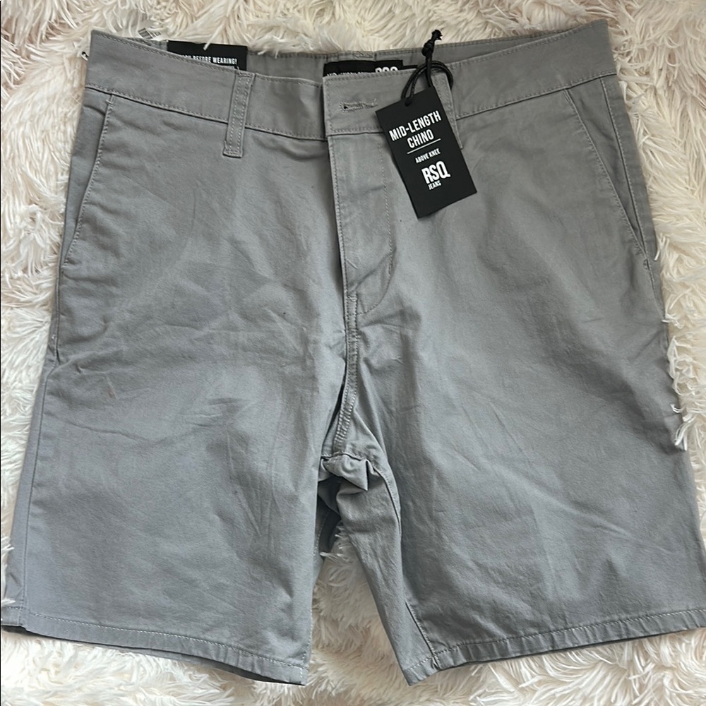 RSQ Gray Flat Front Casual Shorts